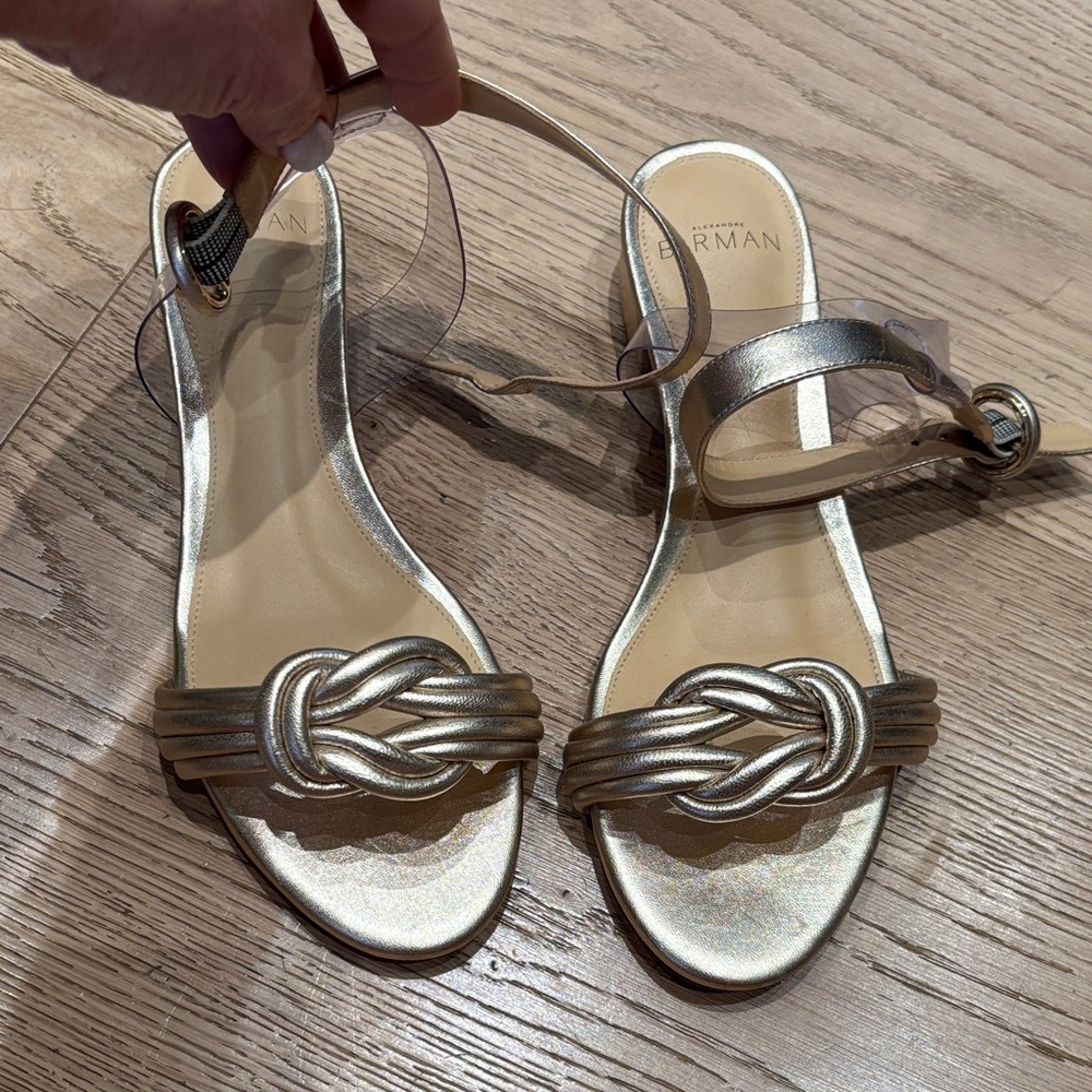Alexandre Birman Gold Knot Sandals
